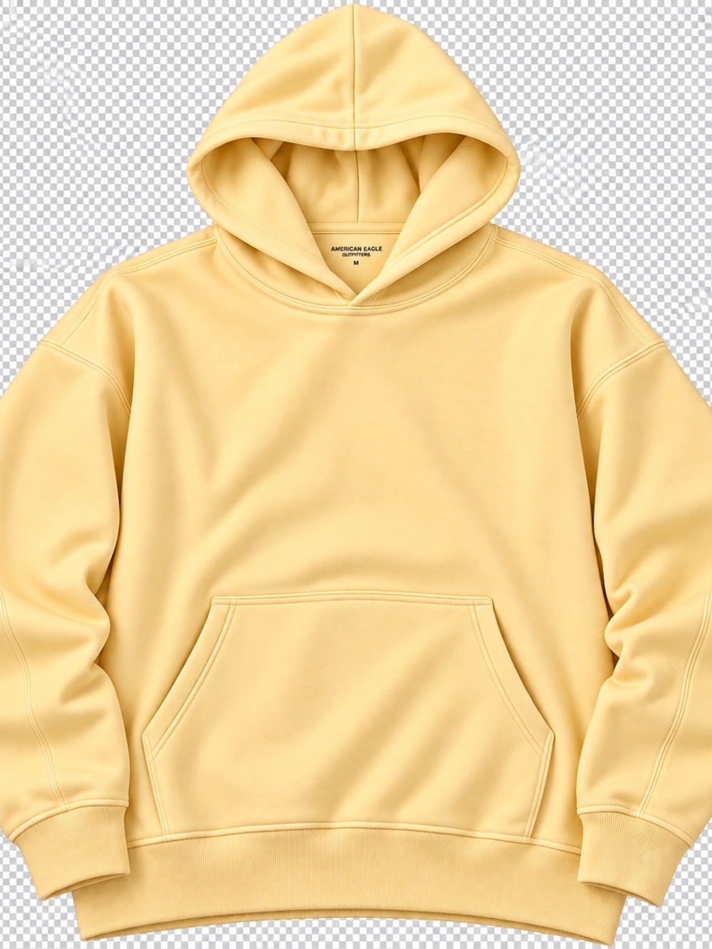 NEW! Abercrombie and Fitch Men's Yellow Hooded Sweatshirt